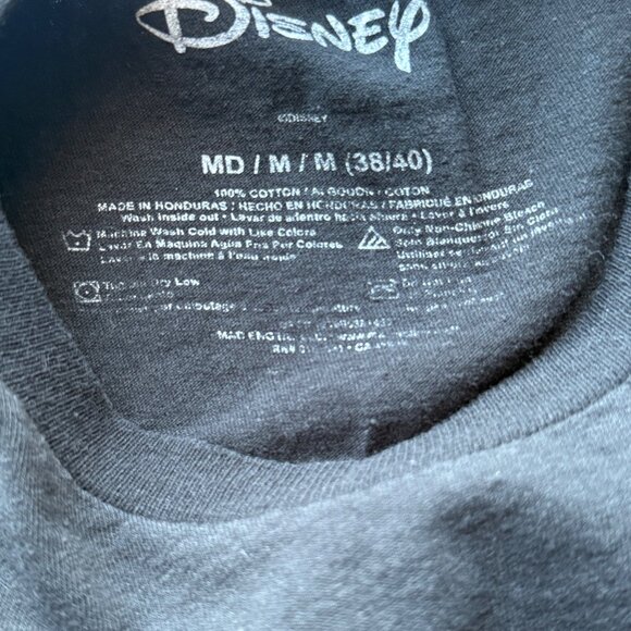 Disney Mickey Mouse Graphic Black T-Shirt 100% Cotton Unisex Size Medium - Picture 4 of 4